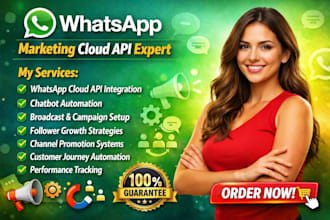 do whatsapp marketing cloud api followers channel promotion chatbot automation