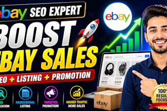 do ebay product promotion, seo optimization and ebay listing