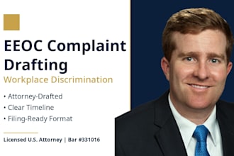 professionally draft your eeoc complaint for workplace discrimination