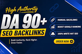 build high da DR SEO backlinks manually to boost google ranking