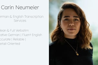 german and english transcription