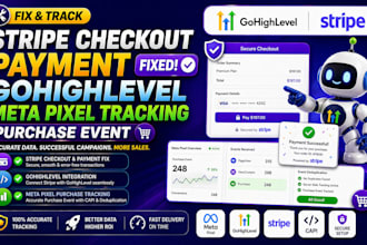 fix stripe checkout payment gohighlevel meta pixel tracking purchase event