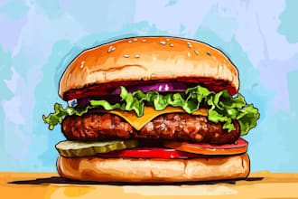 food pop art of your food pop art