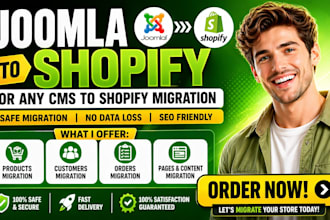 do joomla migration and upgrade to shopify or any cms to shopify full store