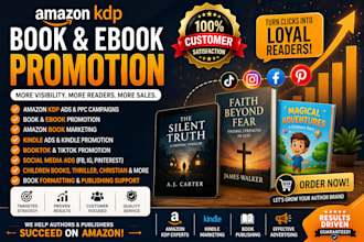 run amazon kdp ads, ebook marketing and book promotion