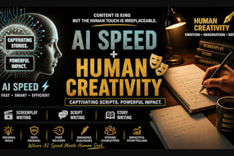 do ai enhanced screenwriting or content with human creative soul
