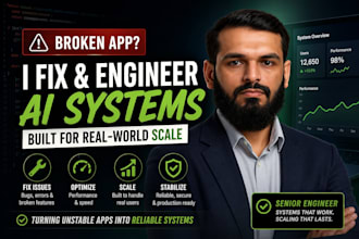 fix and engineer ai generated systems for production scale