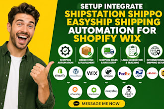 setup integrate shipstation shippo easyship shipping automation for shopify wix