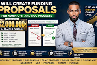write funding proposals for nonprofit and ngo projects
