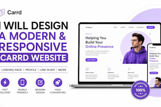 design and redesign carrd website carrd landing page portfolio
