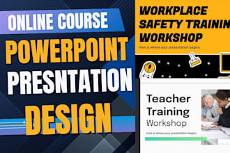 design powerpoint course training presentation elearning canva ppt webinar slide