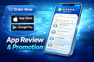 do 5000 app install, mobile app promotion, rating review
