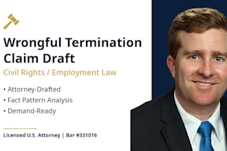 prepare a wrongful termination civil rights claim draft