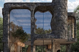 3d house exterior design,interior design,and 3d rendering