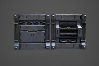 create modular sci fi wall kits for game levels