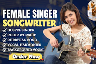 be your backup singer, choir song, harmonies, christian and worship vocalist