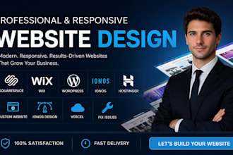 build a business website on wordpress wix squarespace hostgator ionos hostinger