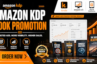 promote your book with amazon KDP ads and ebook marketing