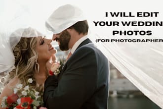 professionally edit wedding photos