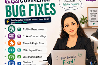 help to fix wordpress issues and woocommerce bugs