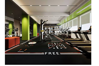 create high quality 3d gym ,fitness center and workout space design
