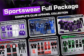 do jersey design or a professional sportswear full team apparel collection