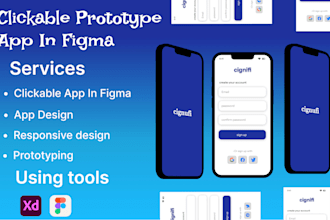 create clickable prototype app in figma