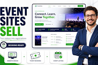 build event website ticket booking event management registration event listing