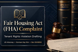 write your fair housing act complaint for a tenant rights violation