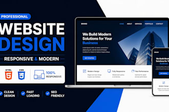 design a responsive business website using HTML CSS
