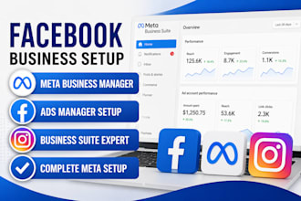 create facebook business manager, ads manager, and meta business suite