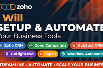 setup zoho CRM zoho one zoho campaigns automation hubspot CRM zoho recruit