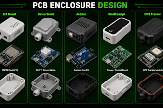 do pcb enclosure for iot board, sensor nodes, arduino small gadgets, gps tracker