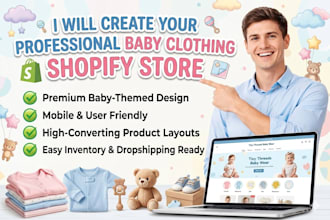 create baby clothing shopify store clothing website baby store kids clothing