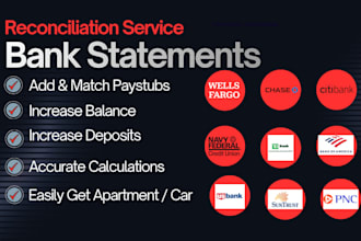 convert bank statement into financial statement