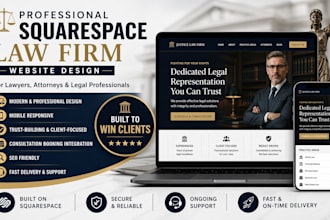 design squarespace law firm website legal service website attorney website