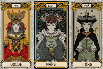 draw custom tarot card, zodiac, oracle, card game, tcg, playing card in my style