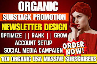 organic substack promotion, substack page link promotion to boost subscribers