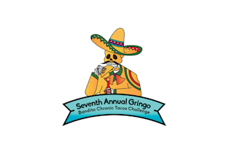 make annual gringo chronic logo with tacos restaurant food