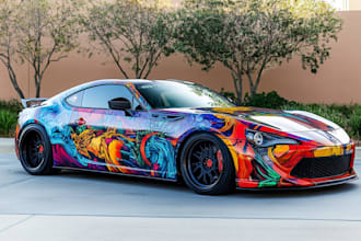design a vehicle wrap, car wrap, food truck wrap