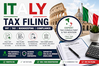 handle italy tax filing, italy vat compliance, and agenzia entrate support