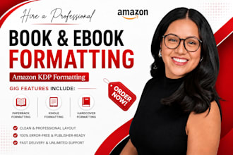 do book formatting, fix paperback, ingramspark formatting, amazon kdp formatting