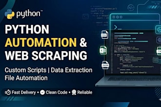 create python bots automation scripts and web scrapers