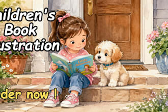 illustrate children storybook whimsical watercolor children storybook for amazon