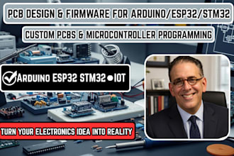do hardware prototyping, schematic, pcb board designing, arduino, esp32, stm32