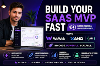 build your saas mvp using weweb and backend tools