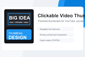 design clickable thumbnails for your videos