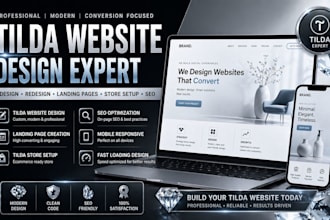 design tilda website tilda landing page, redesign tilda website tilda store seo