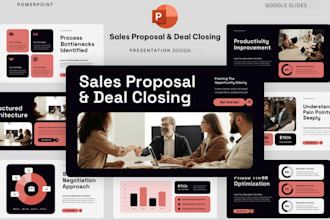 create client proposal powerpoint design, marketing agency sales deck slides