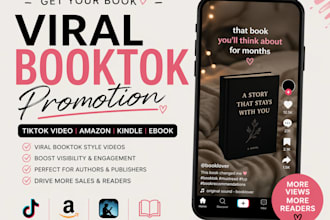 viral booktok promotion tiktok video amazon kindle ebook promotion booktok ads